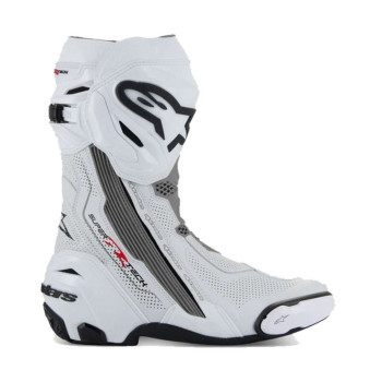 Bottes moto Alpinestars SUPERTECH R VENTED White Gray Black