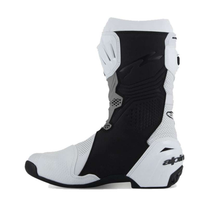 Bottes moto Alpinestars SUPERTECH R VENTED White Gray Black