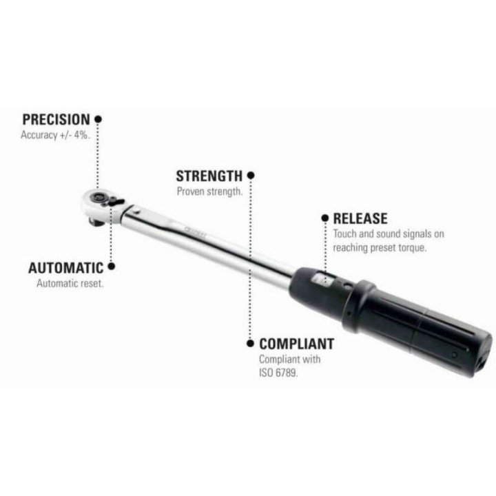 Clé dynamométrique EXPERT 3/8" 10-50 Nm